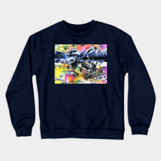 Aurora Orca-stra (Aurora and Orcas) Crewneck Sweatshirt